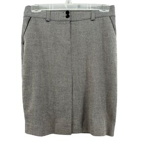 Vintage Bebe Women's USA Gray‎ Pencil Skirt Business Career Fitted Work Office